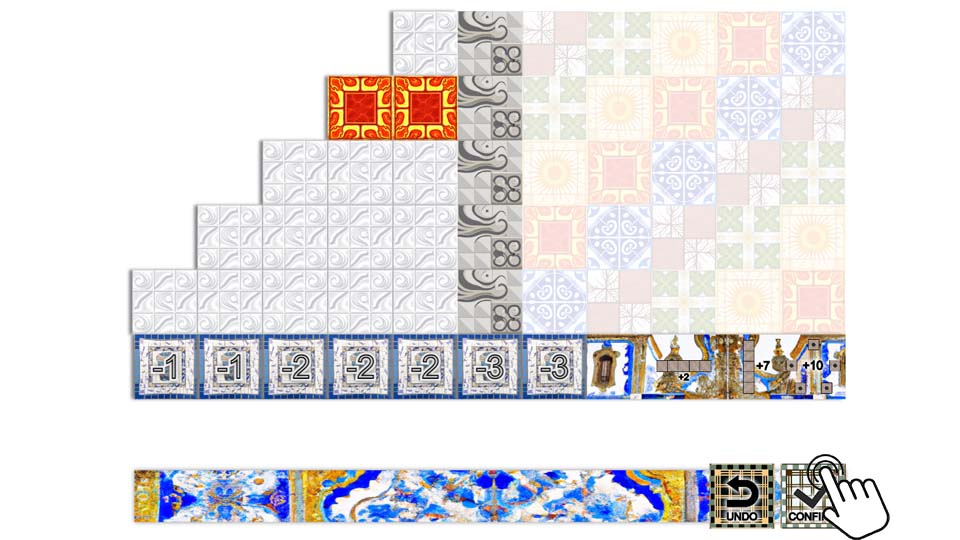 Filling a pattern row