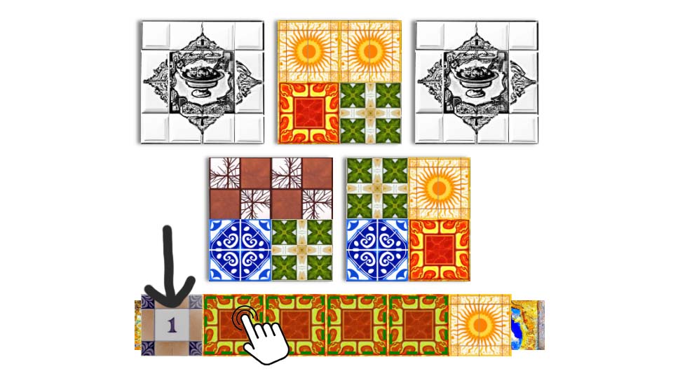 Center supply and first player token